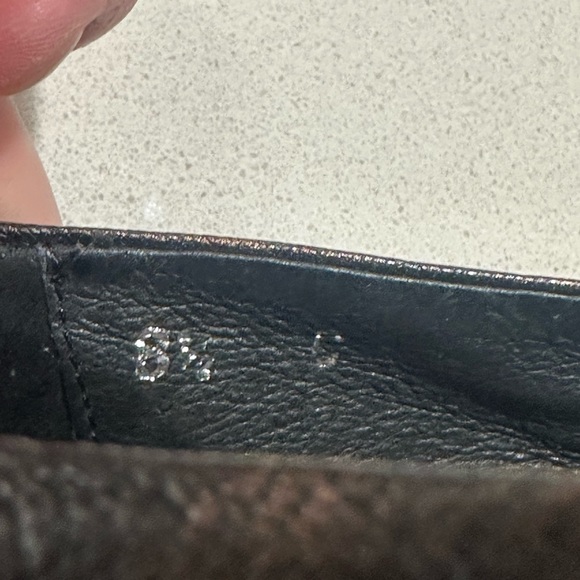 Roberto Capucci loafers size 8.5 marbled bronze leather EUC rubber sole - Picture 3 of 12